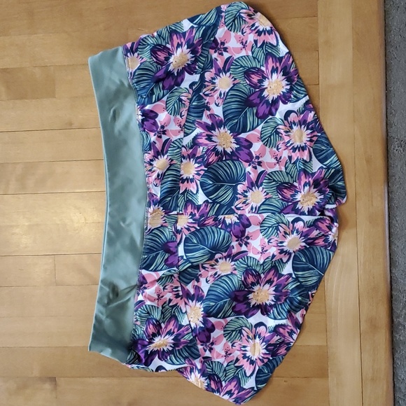 Womens MTA Sport Activewear Set Top & Running Shorts Plus Size 2X Floral NWT - Picture 5 of 5